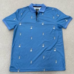 IZOD Mens Hula-Girl Golf / Polo Style Shirt - Medium